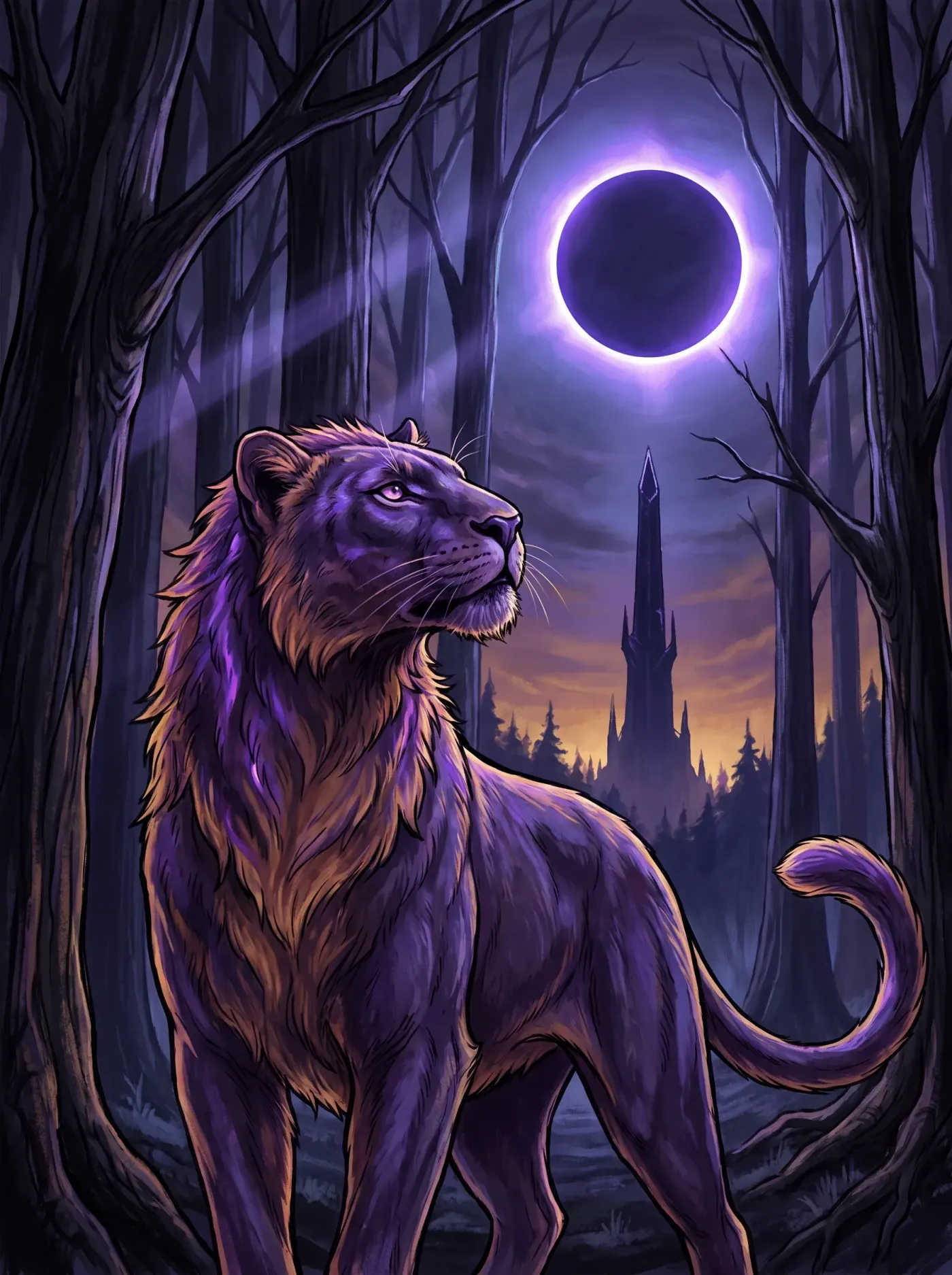 Nyxraith, a Lunekin of Umbra, under the eclipse