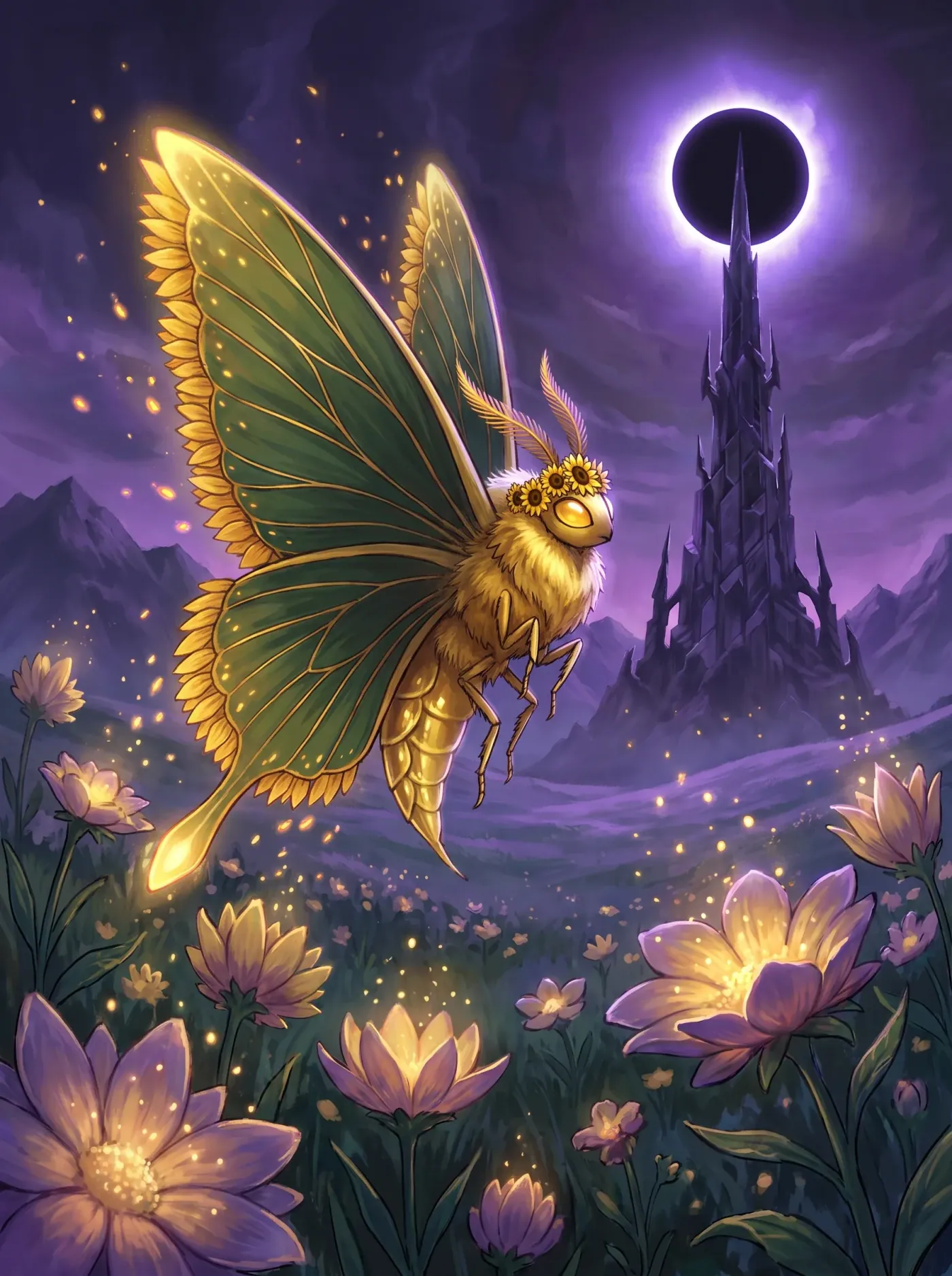 Pollenwing, a Lunekin of Verdant, under the eclipse