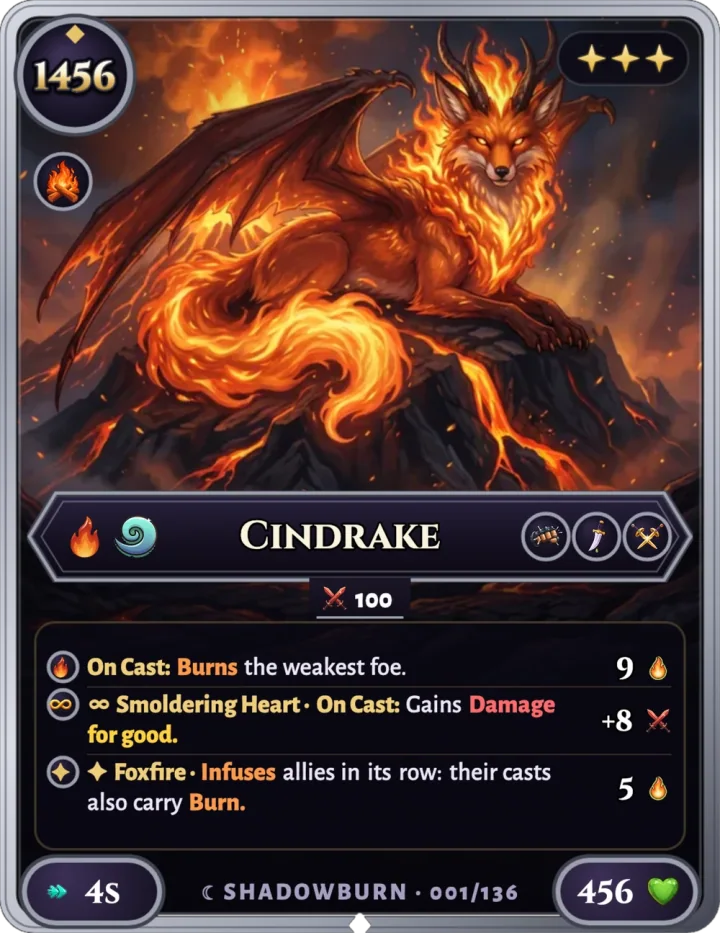 Cindrake, stage 3