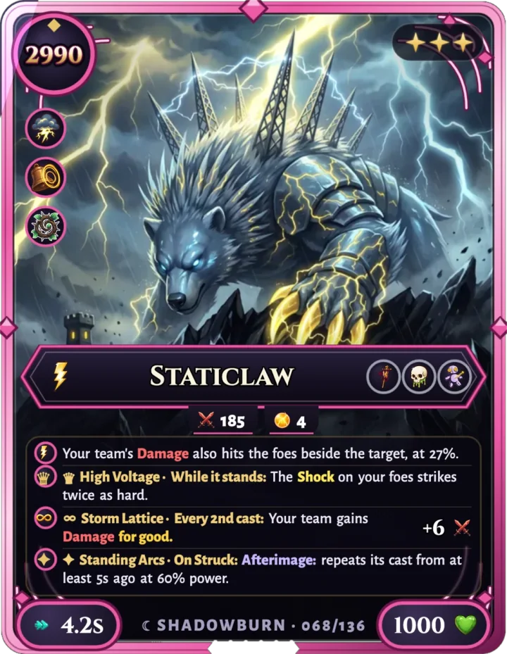 Staticlaw, the Mythical Lunekin of Spark