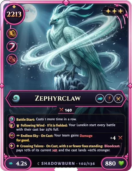 Zephyrclaw, card